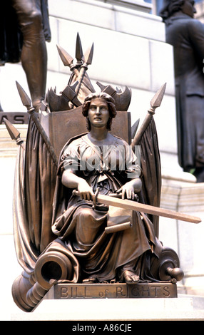 Scale statua courthouse Stati Uniti d'America Foto Stock