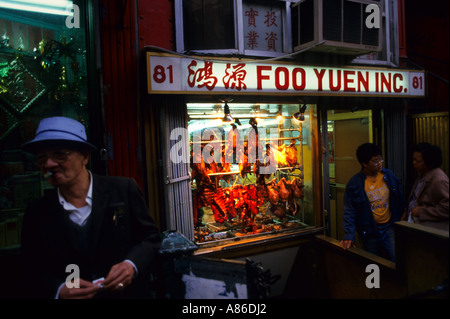 Stati Uniti New York Manhattan Canalstreet China Town anatra alla pechinese Foto Stock