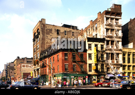 Stati Uniti New York Manhattan Canalstreet Billboard China Town Foto Stock