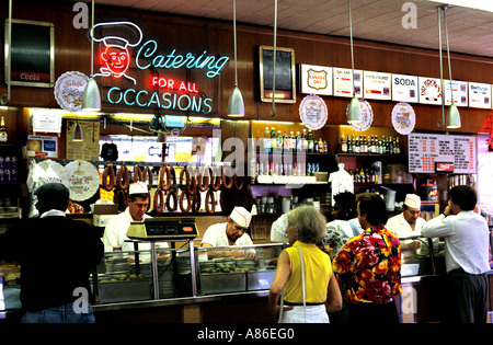 Ristorante Katz ebraica pastrami delicatessen deli diner New York City Manhattan Lower East Side Foto Stock