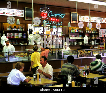 Ristorante Katz ebraica pastrami delicatessen deli diner New York City Manhattan Lower East Side Foto Stock