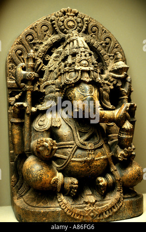 Museo Ganesha India del sud del XIII secolo Foto Stock