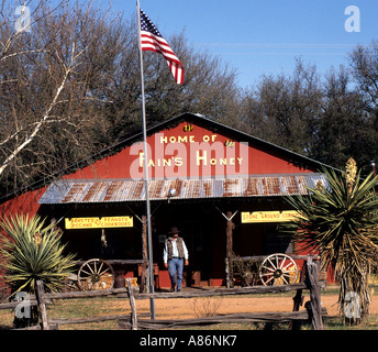 Home del dolore s miele Stati Uniti Texas USA Texas Hill Country shop archivio generale Foto Stock