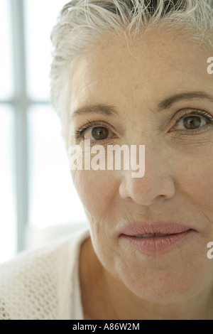 Close-up di donna matura Foto Stock