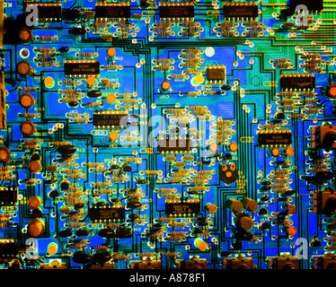 Scheda a circuito integrato Foto Stock