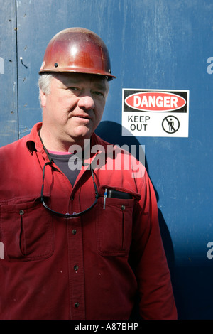 Operaio edile Foto Stock