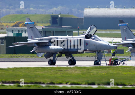 Sepecat Jaguar GR3A per essere sostituito dall'Eurofighter Typhoon nella RAF Foto Stock