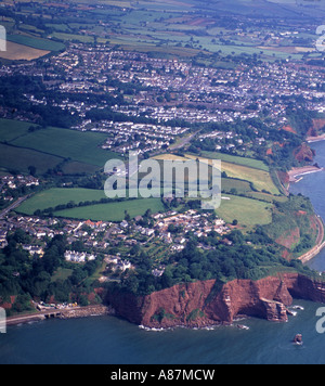 Devon antenna vista costiera Dawlish Foto Stock