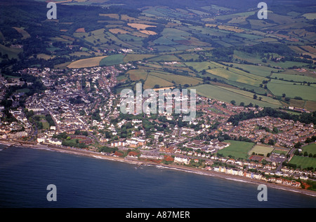 Devon Vista aerea costa a Dawlish Foto Stock