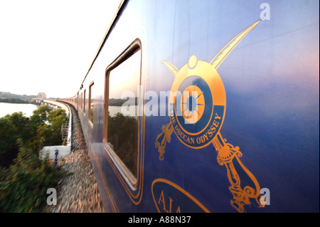 Deccan Odyssey treno / Maharaja Indiani treno, India Foto Stock