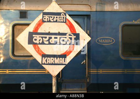 Deccan Odyssey treno / Maharaja Indiani treno, India Foto Stock