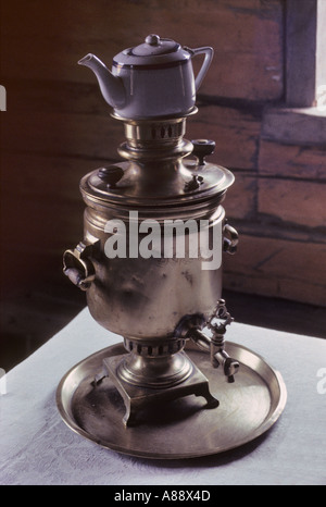 Samovar russo Foto Stock