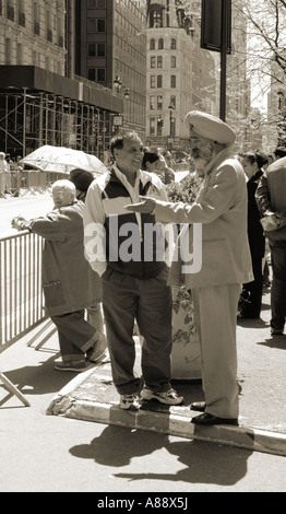 Indian Parade giù Broadway, New York, Stati Uniti d'America. Foto Stock