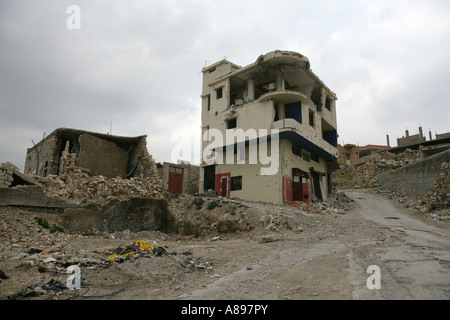 La guerra di distruzione Jbriel beirt Libano Foto Stock