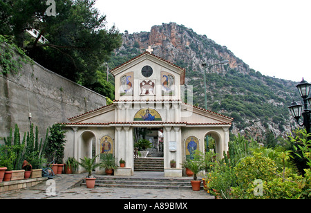 Convento Moni AG Georgios Selinari, Creta, Grecia Foto Stock