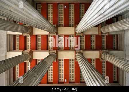 Soffitto, Propylaeen, Koenigsplatz, Deutsches Museum di Monaco di Baviera, Germania Foto Stock