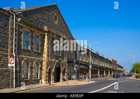 Ingresso al Great Western Railway works Swindon JMH2871 Foto Stock