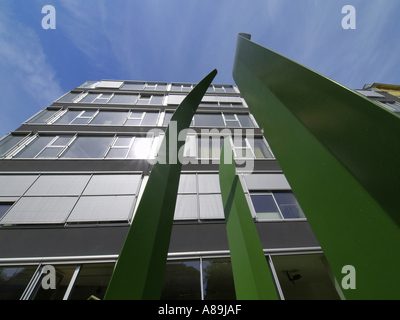 Vienna, ufficio moderno edificio, impuls center IP.Due, Lerchenfelder Guertel 43, architetto team PKK3 Foto Stock