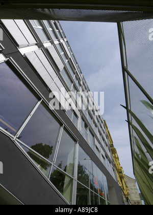 Vienna, ufficio moderno edificio, impuls center IP.Due, Lerchenfelder Guertel 43, architetto team PKK3 Foto Stock