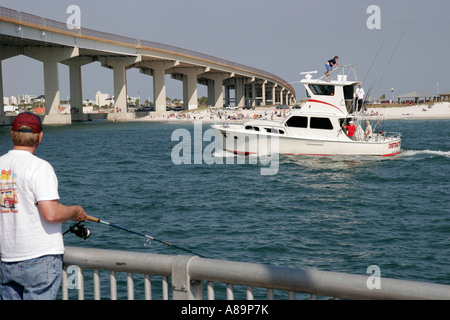 Alabama Baldwin County, Orange Beach, Golfo del Messico Coast, Perdido Pass, noleggio barche da pesca, visitatori viaggio viaggio turistico turismo punto di riferimento lan Foto Stock