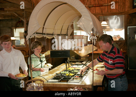 Alabama Lawrence County, Moulton, Western Sirloin Steakhouse, buffet, cibo, tutto quello che puoi mangiare, famiglia genitori, bambini, ristorante Foto Stock