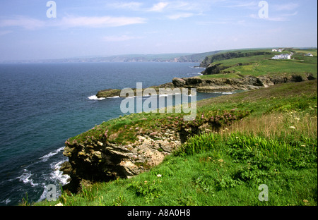 Regno Unito Inghilterra Cornovaglia North Cornwall coast porto Izaac Bay Foto Stock