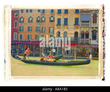 Canal Grande Venezia Italia Foto Stock