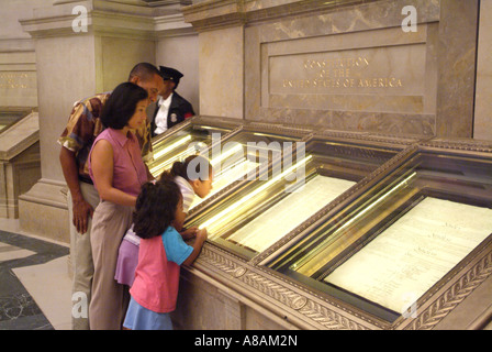 Stati Uniti Washington DC Archivi Nazionali Rotunda costituzione Foto Stock