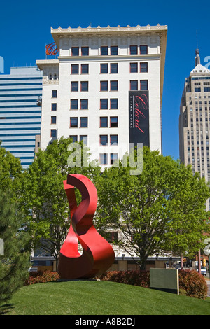 Scultura di Verde Boverkamp una miriade di Giardini Botanici Oklahoma City Oklahoma USA Foto Stock