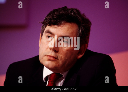 Gordon Brown il Cancelliere dello Scacchiere del governo britannico 2001 Foto Stock