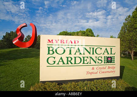 Scultura di Verde Boverkamp una miriade di Giardini Botanici Oklahoma City Oklahoma USA Foto Stock