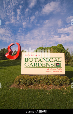 Scultura di Verde Boverkamp una miriade di Giardini Botanici Oklahoma City Oklahoma USA Foto Stock