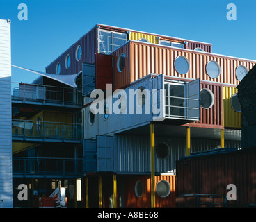 Trinity Wharf boa, Contenitore City 2, Docklands di Londra. Architetto: Nicholas Lacey e partner Foto Stock