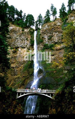 Oregon Columbia River Gorge cascate Multnomah Foto Stock