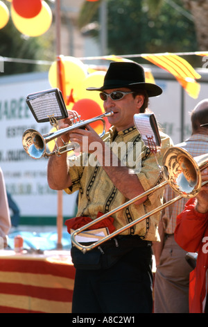 Banda a Fete des Vendanges banyuls-sur-Mer Pyrenees-Orientals Languedoc-Roussillion Francia Foto Stock