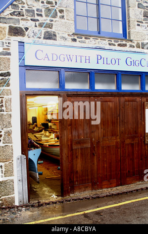 Cadgwith Gig club pilota Cornwall Inghilterra Regno Unito Europa (orizzontale) Foto Stock