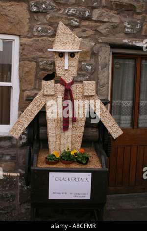 Crackerjack Spaventapasseri a Wray Village Spaventapasseri Festival Nord, Lancashire, Inghilterra. Foto Stock