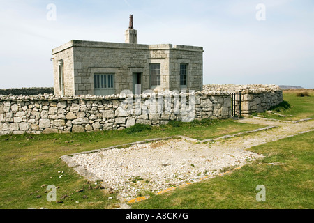 Regno Unito Lundy Island Tibbetts Landmark Trust precedentemente di proprietà Admiralty Lookout post Foto Stock