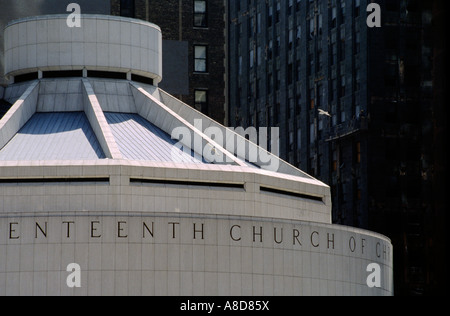 Un diciassettesimo cilindrica CHIESA DI CRISTO SCIENZIATO CHICAGO ILLINOIS Foto Stock