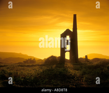 Carn Galver Miniera di stagno, Rosemergy, Cornwall Foto Stock