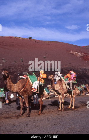 Parco Nazionale di Timanfaya. LANZAROTE. Isole Canarie Foto Stock