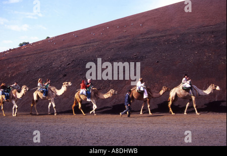 Parco Nazionale di Timanfaya. LANZAROTE. Isole Canarie Foto Stock