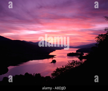 Queens vista Loch Tummel Tayside Scotland Regno Unito Foto Stock