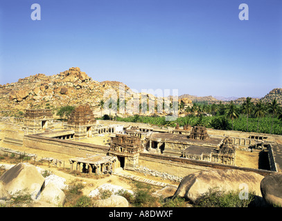 Rovine di Hampi Karnataka India Foto Stock