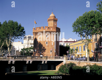 Le Castillet Perpignano Francia Foto Stock