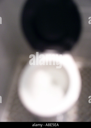 Tazza igienica con coperchio aperto ©MAK Foto Stock