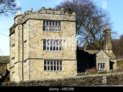 A nord di fecce Hall, nr Hathersage, Peak District, credeva di essere fonte di ispirazione per Thornfield Hall di Bronte del romanzo Jane Eyre Foto Stock