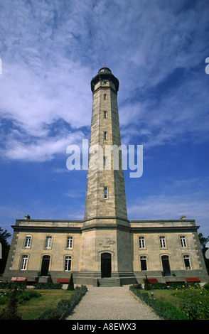 Phare des Baleines ottocento faro sulla Ile de Re Francia Foto Stock