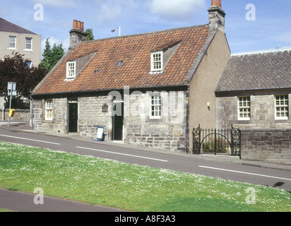 dh Andrew Carnegie Cottage casa DUNFERMLINE FIFE SCOZIA Birthplace museo dove Andrew Carnegie è nato storico Foto Stock