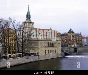 Geografia / viaggi, Repubblica Ceca, Praga, musei, Bedrich Smetana Museum, vista esterna, Moldava, Smetana Quay, Additional-Rights-Clearance-Info-Not-Available Foto Stock